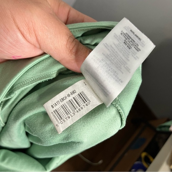Gymshark training leggings mint green women’s size medium activewear athletic - Picture 8 of 8